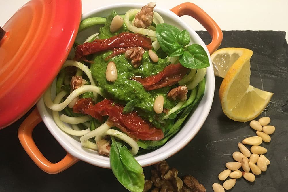 Spaghetti van courgette