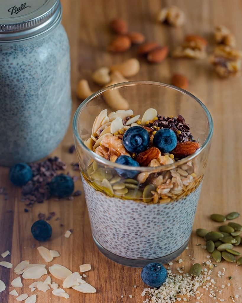 Chia pudding als gezond eiwitrijk tussendoortje