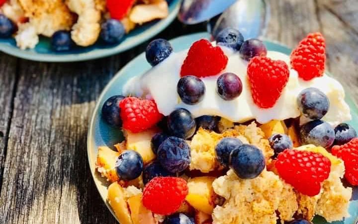 Glutenvrije Apple crumble met amandelmeel