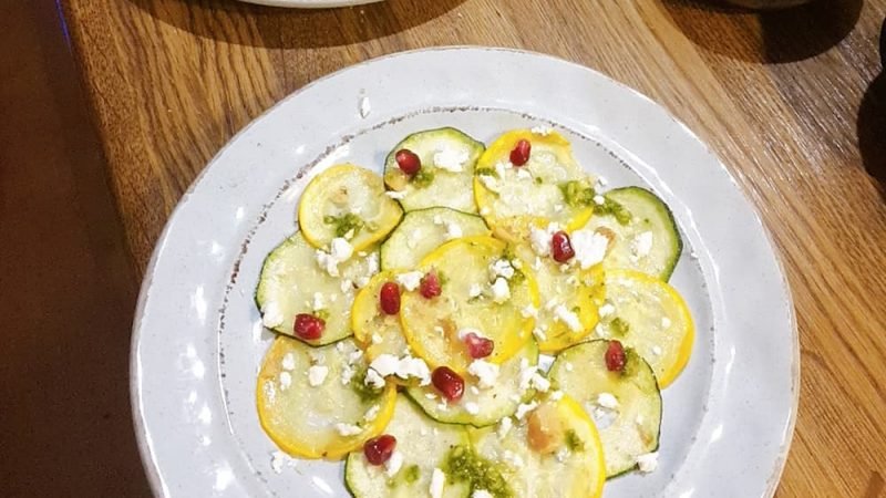 Carpaccio van courgette