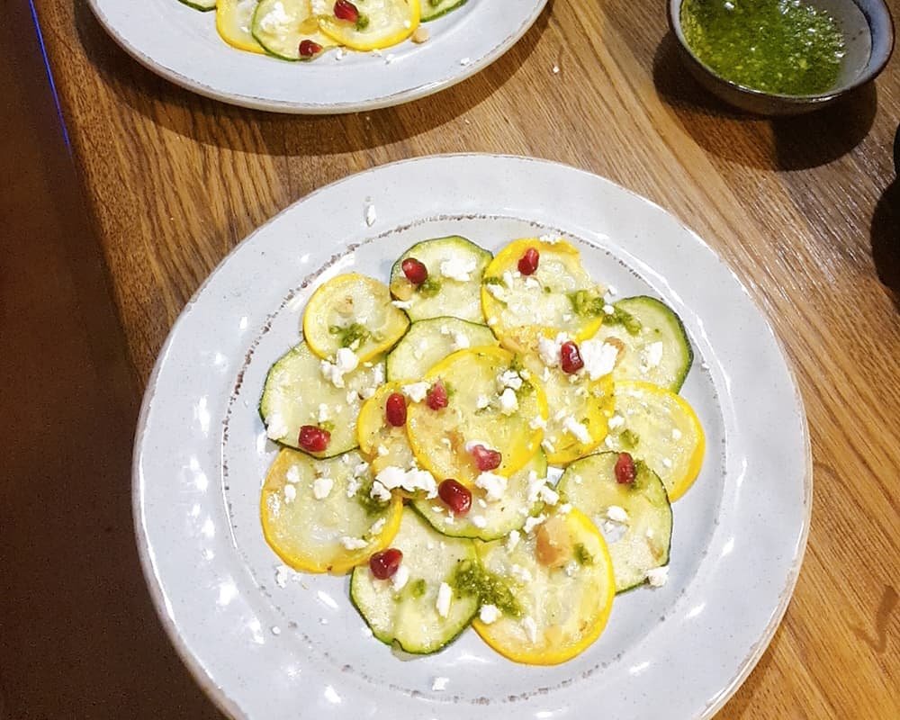 Carpaccio van courgette