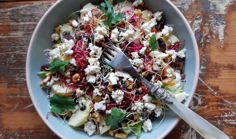 Salade met rode biet