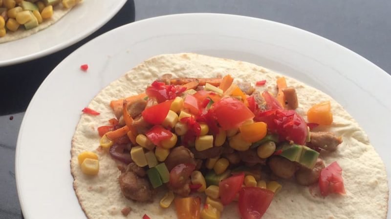 Wrap recept met kip, zoete aardappel