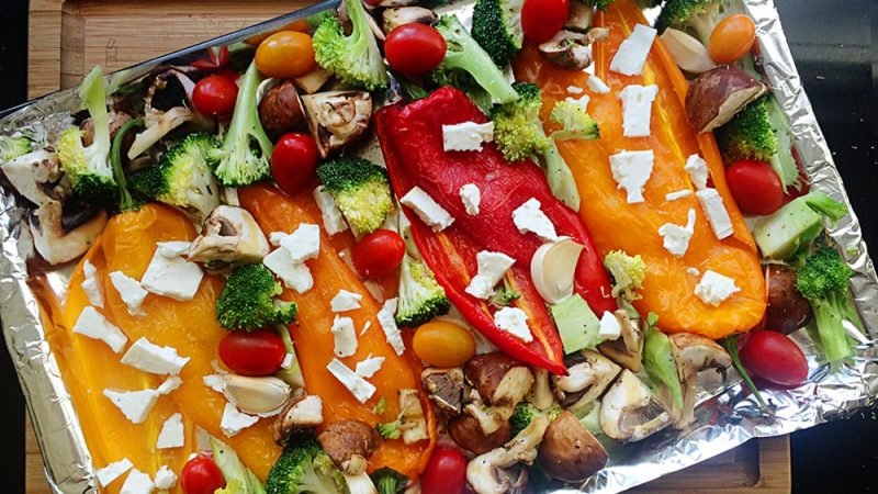 Eenpansgerecht met paprika en feta