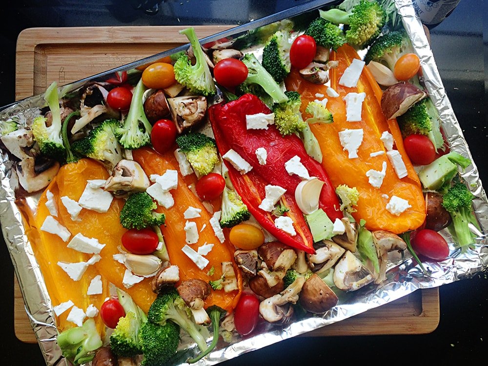 Eenpansgerecht met paprika en feta