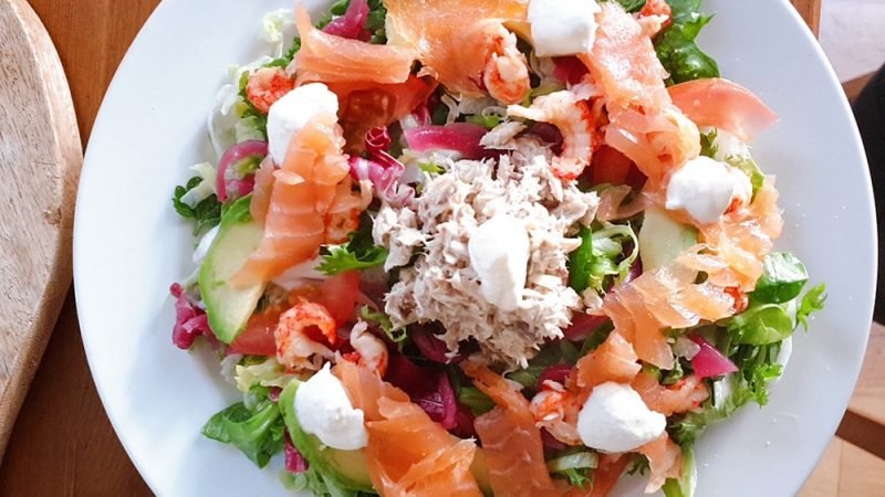 Salade met vis