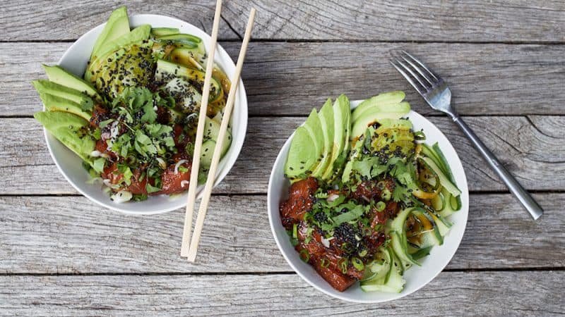 Poke bowl als lunch