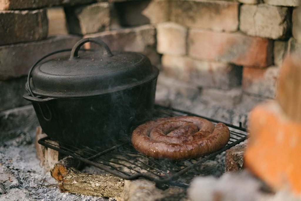 Potjie en boerewors Zuid-Afrika
