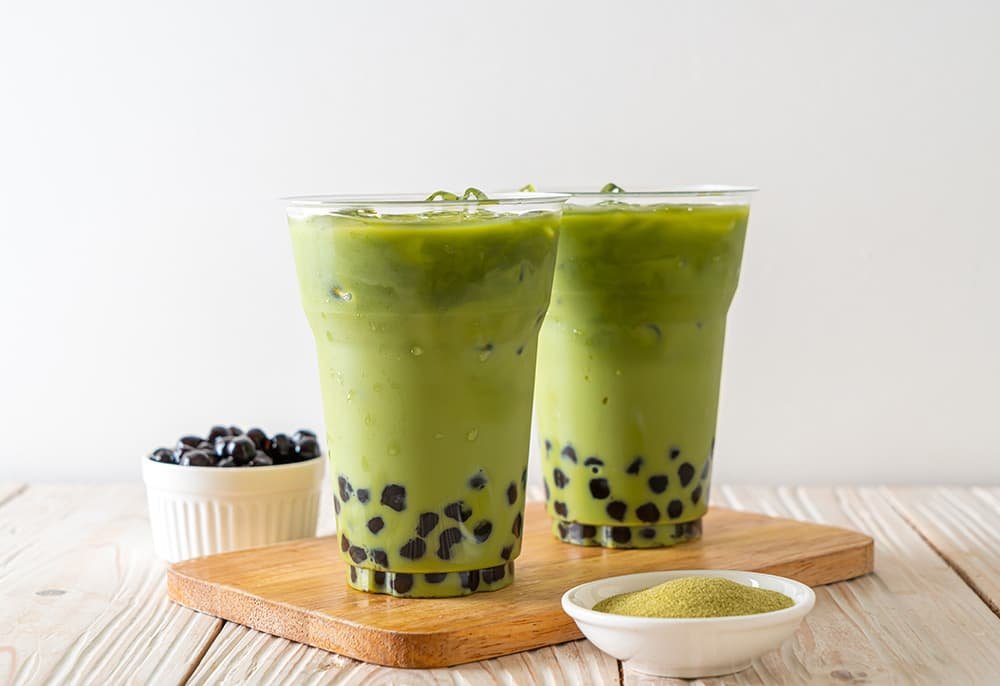 Matcha Bubble tea recept