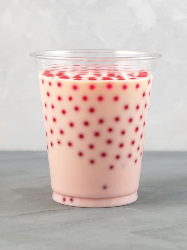 Pearl tea met aardbei smaak