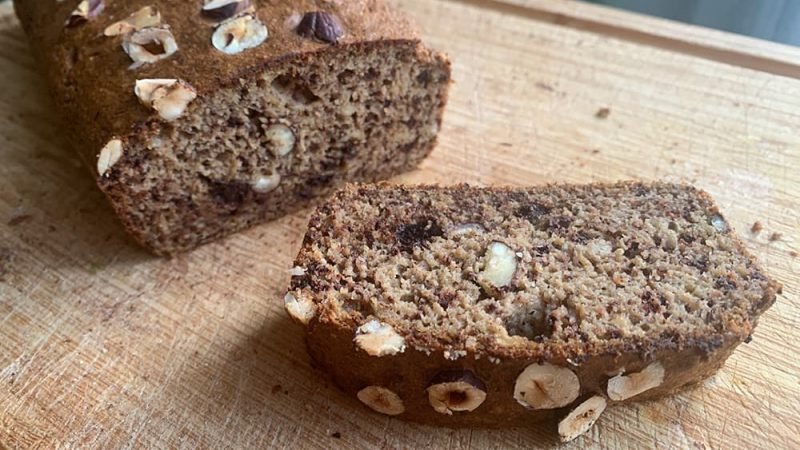 Vegan bananenbrood met havermout