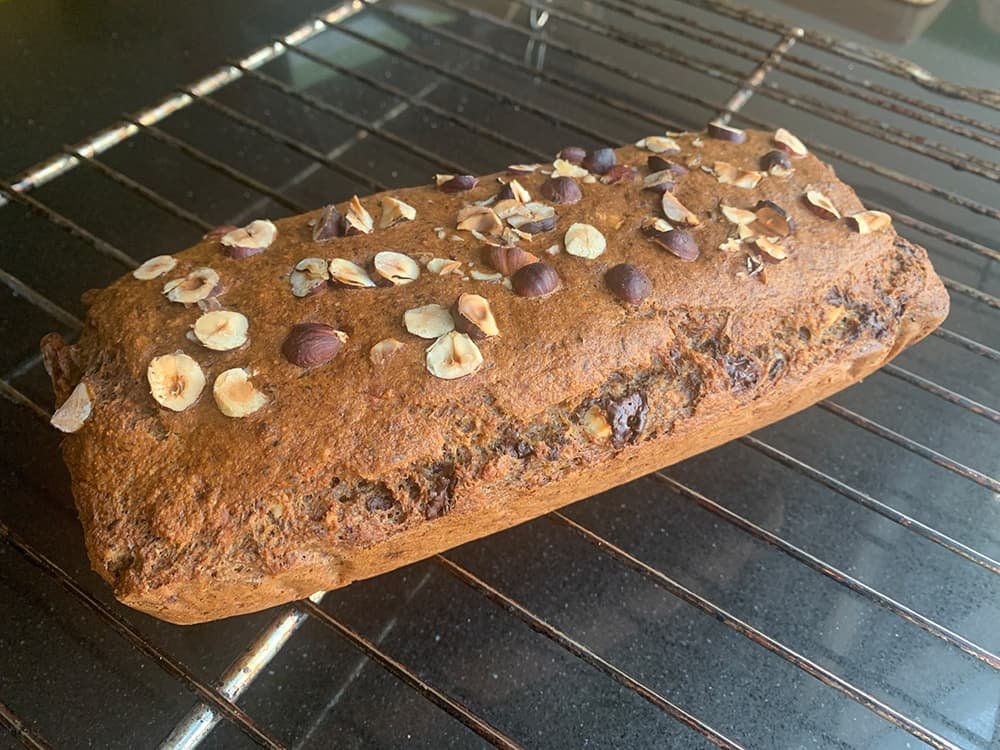 Vegan bananenbrood met havermout glutenvrij