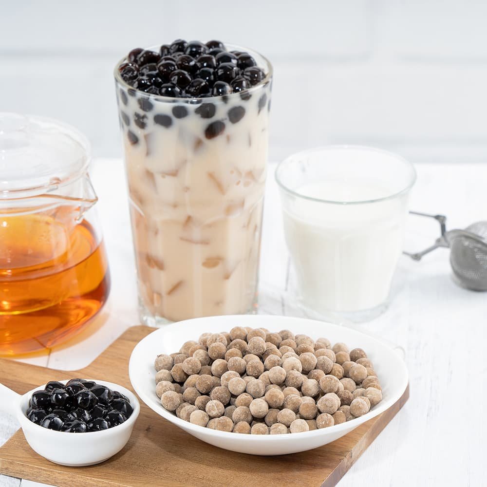 Boba melk tea met tapioca parels