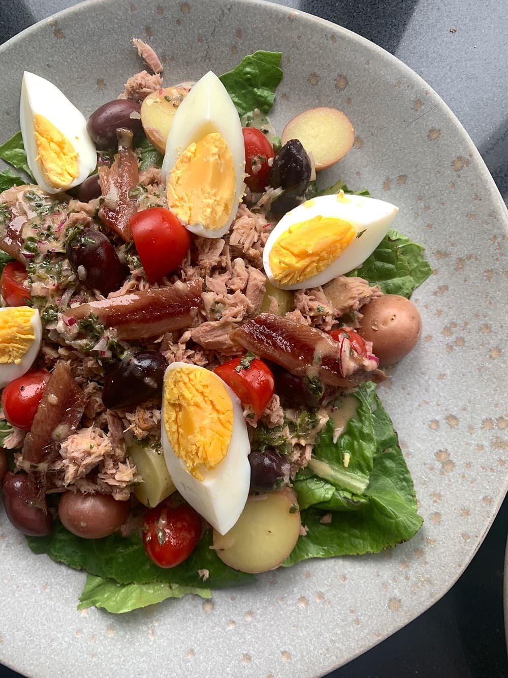 Zomerse salade met vis