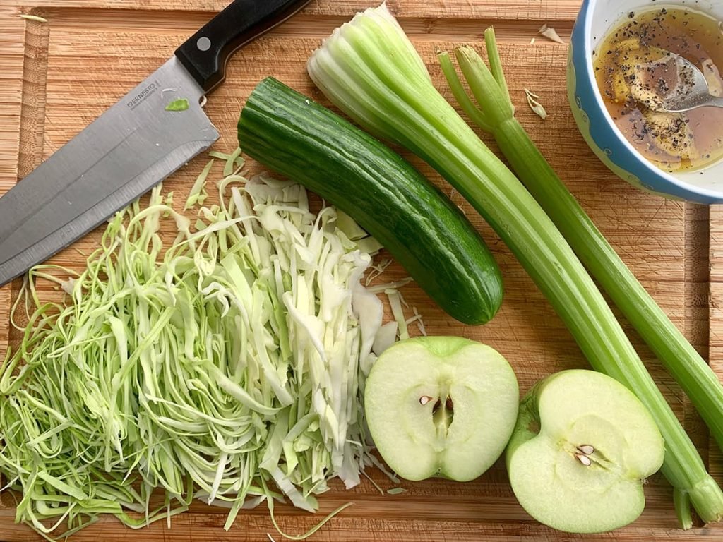 Koolsalade ingrediënten