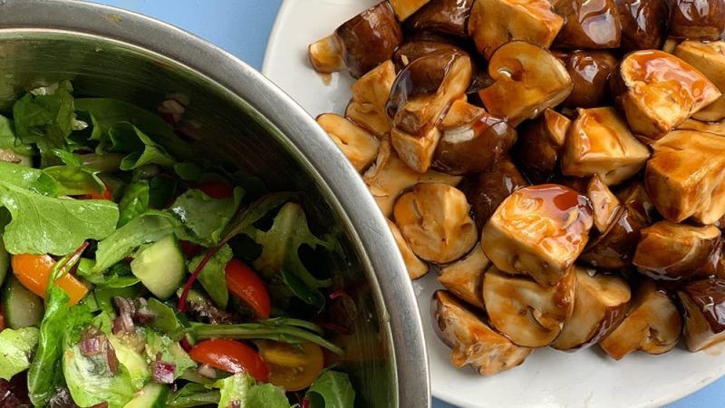 Vegetarische champignonsalade