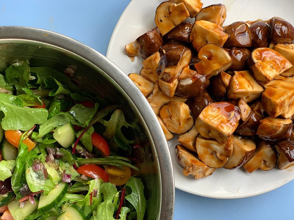 Vegetarische champignonsalade