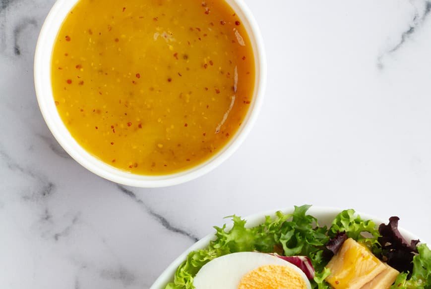 Honing mosterd vinaigrette maken