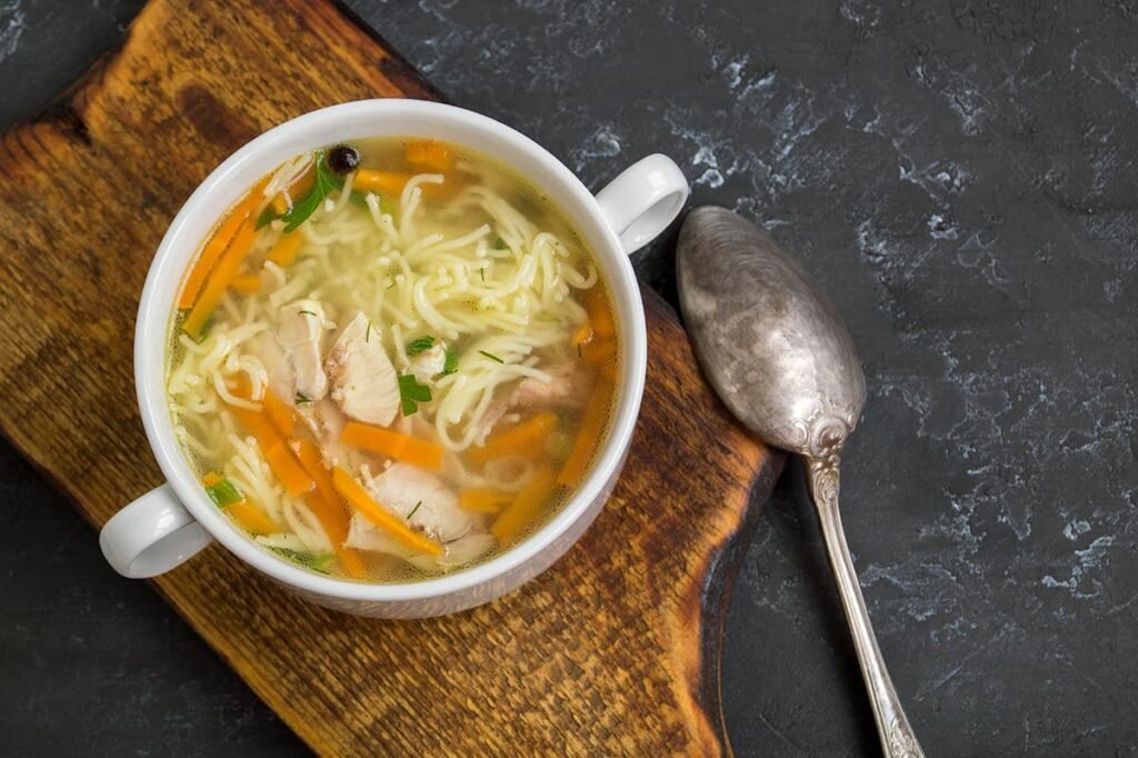Snelle kippensoep recept is een snel makkelijk gerecht