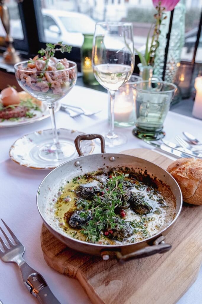 Escargots en garnalen cocktail