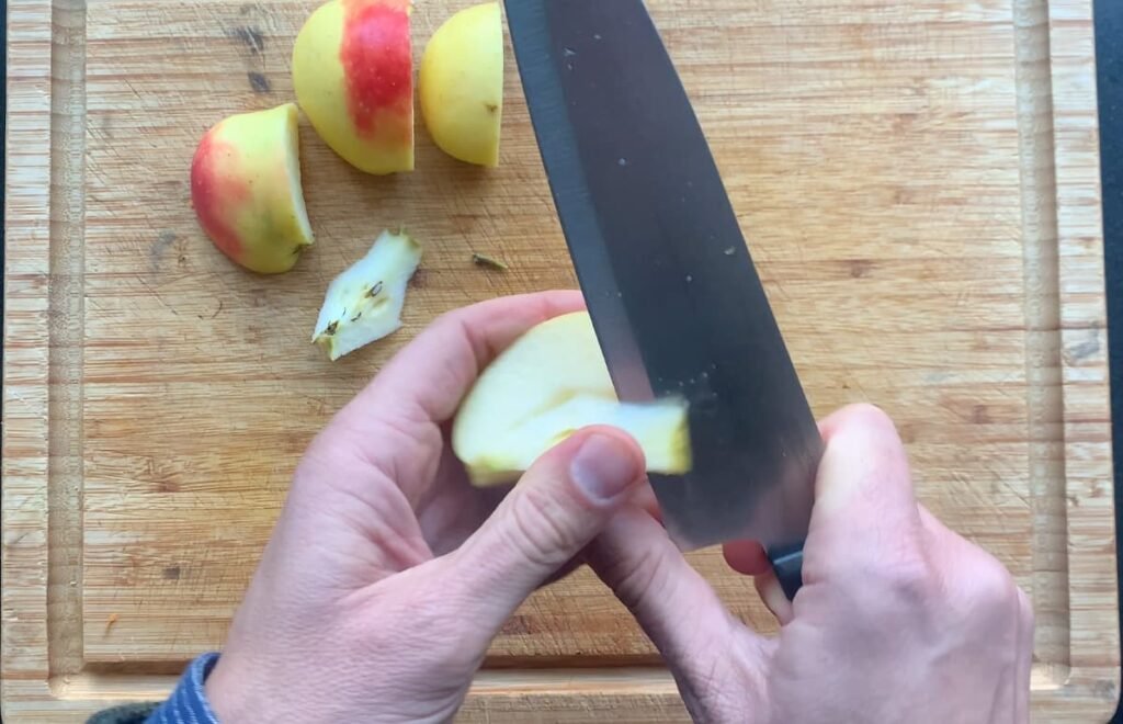 2. Verwijder het klokhuis