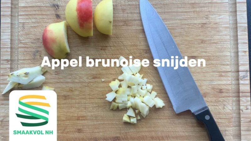Appel Brunoise snijden