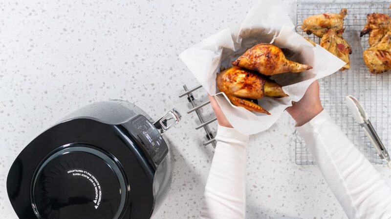 Gegrilde kip verwarmen in de Airfryer