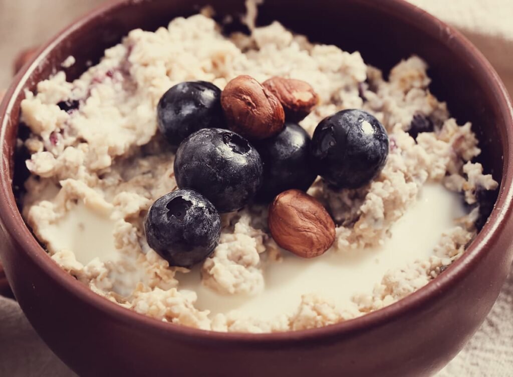 Meer melk in de overnight oats