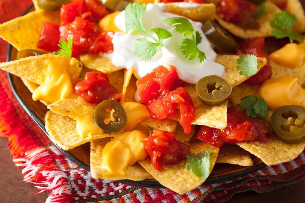 Nachos loaded met kaas, salsa jalapeno