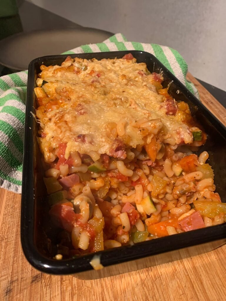 Macaroni ham en kaas recept
