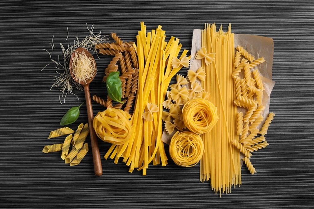 Verschillende soorten pasta
