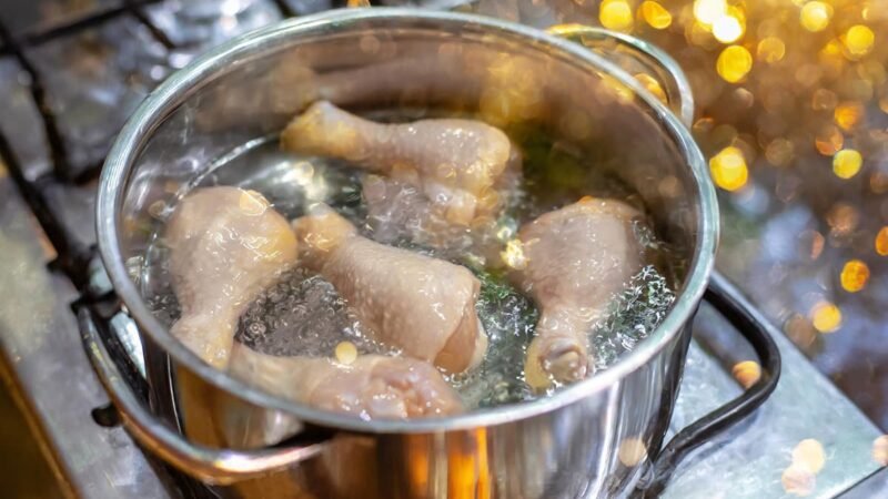 Hoe lang kippenpoten koken