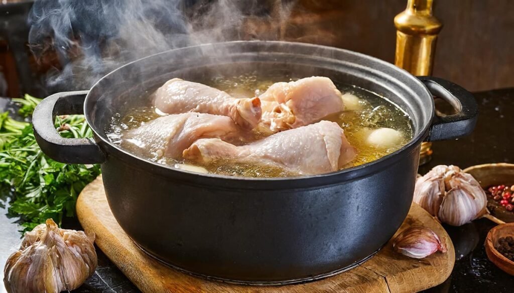 Hoe lang kippendijen koken