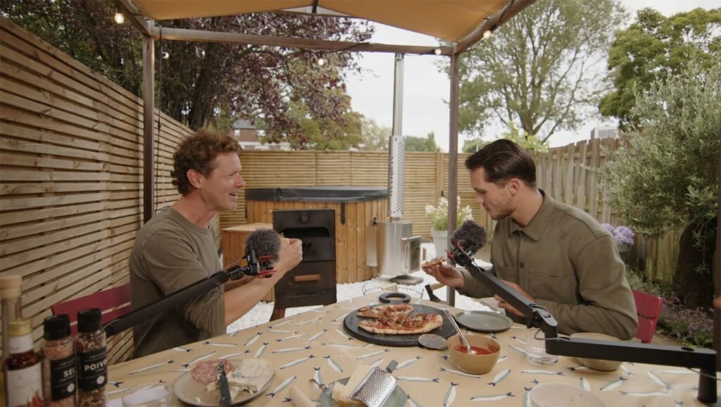 Pizza bakken en eten met Boyd Stevens tijdens de podcast Eet Zaken van Smaakvol NH