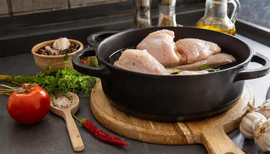 Vul de pan met water en breng aan de kook