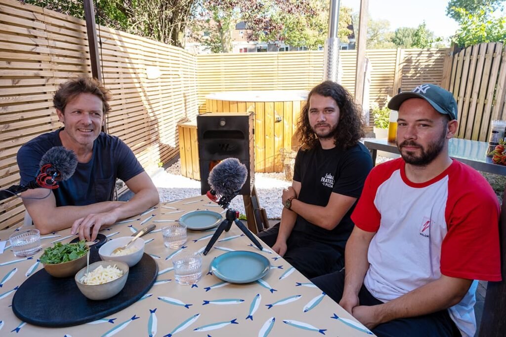 Fratelli e pizza tijdens de podcast van Smaakvol NH