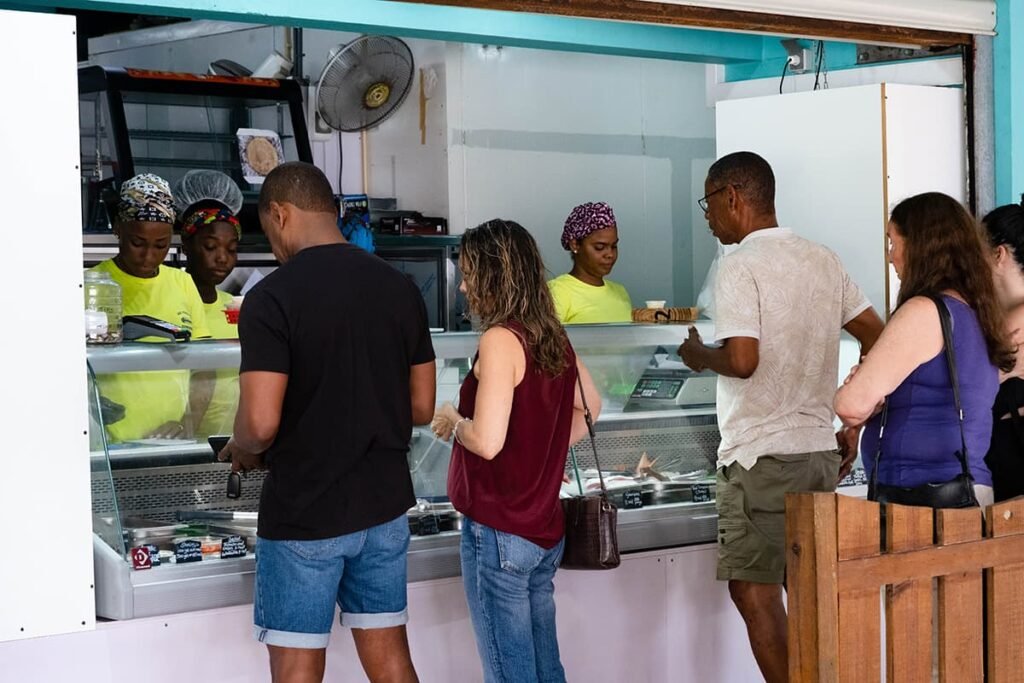 Vis bestellen bij binnenkomst