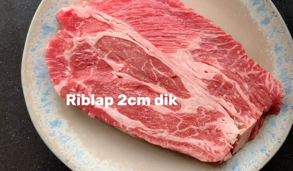 Riblap van 2 cm dik is het lekkerst van de Lidl