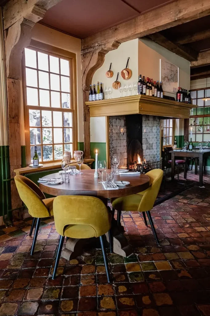 De oude details van het pand maken de ervaring compleet